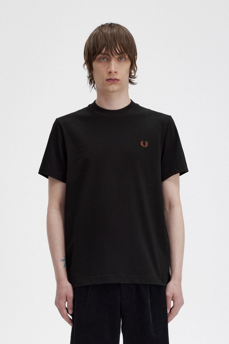 Fred Perry Rave Tryck T-shirt Herr Svarta | USETG92126