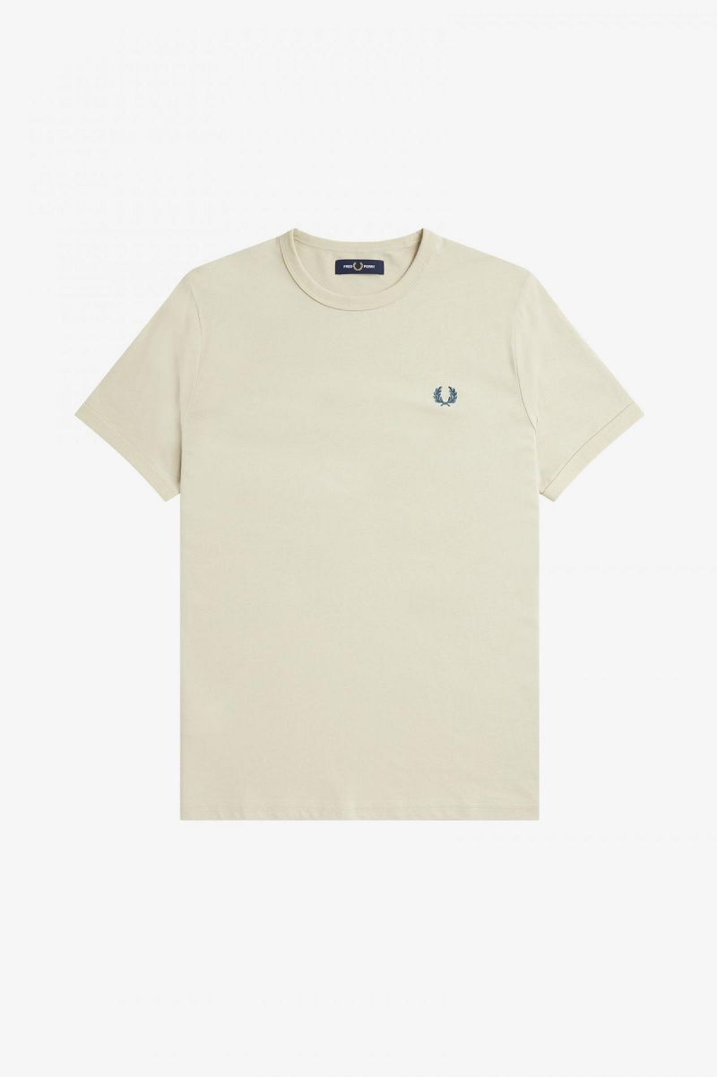 Fred Perry Ringer T-shirt Herr Ljus | TSEWZ94635