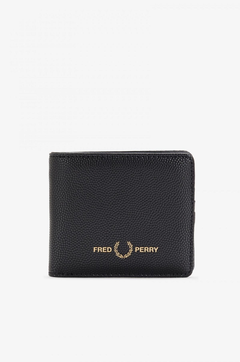 Fred Perry Scotch Grain Billfold Plånbok Accessories Svarta | TSEWZ94412