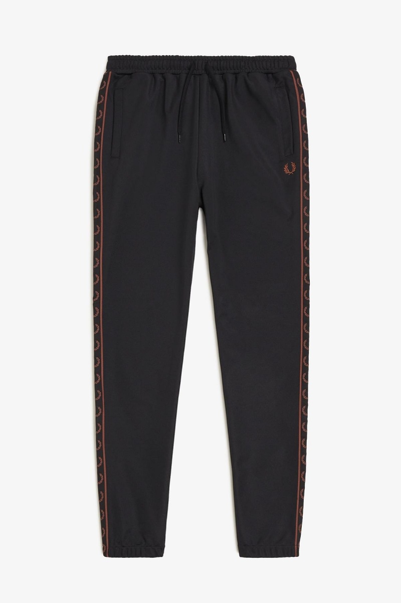 Fred Perry Seasonal Taped Track Pants Långbyxor Herr Svarta Bruna | ASEWC29807