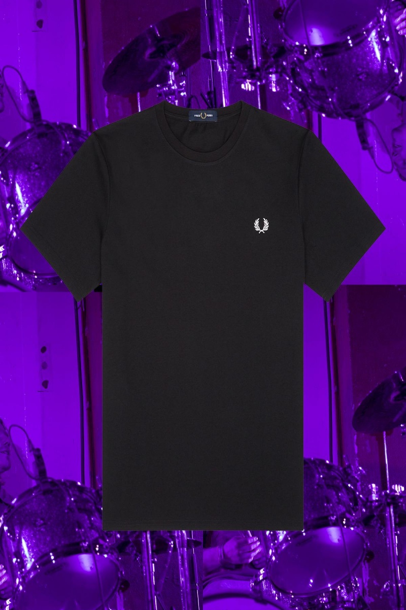 Fred Perry Seoul Ringer T-shirt Herr Svarta | SENEJ51537