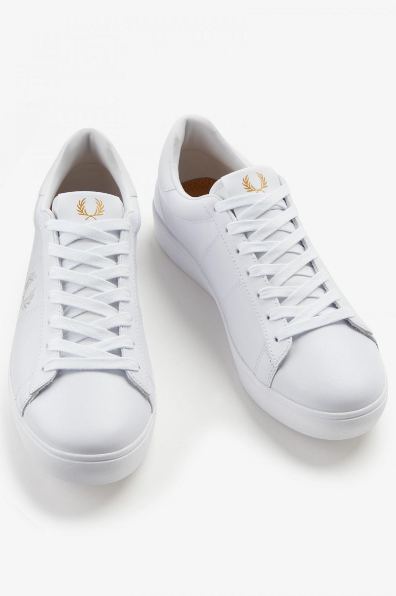 Fred Perry Spencer Skor Herr Vita | SECVG10279