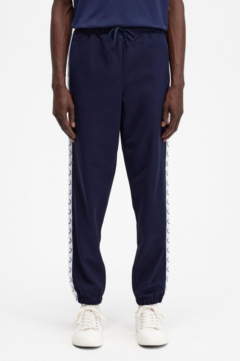 Fred Perry Taped Track Pant Långbyxor Herr Blå | GSEEC39021