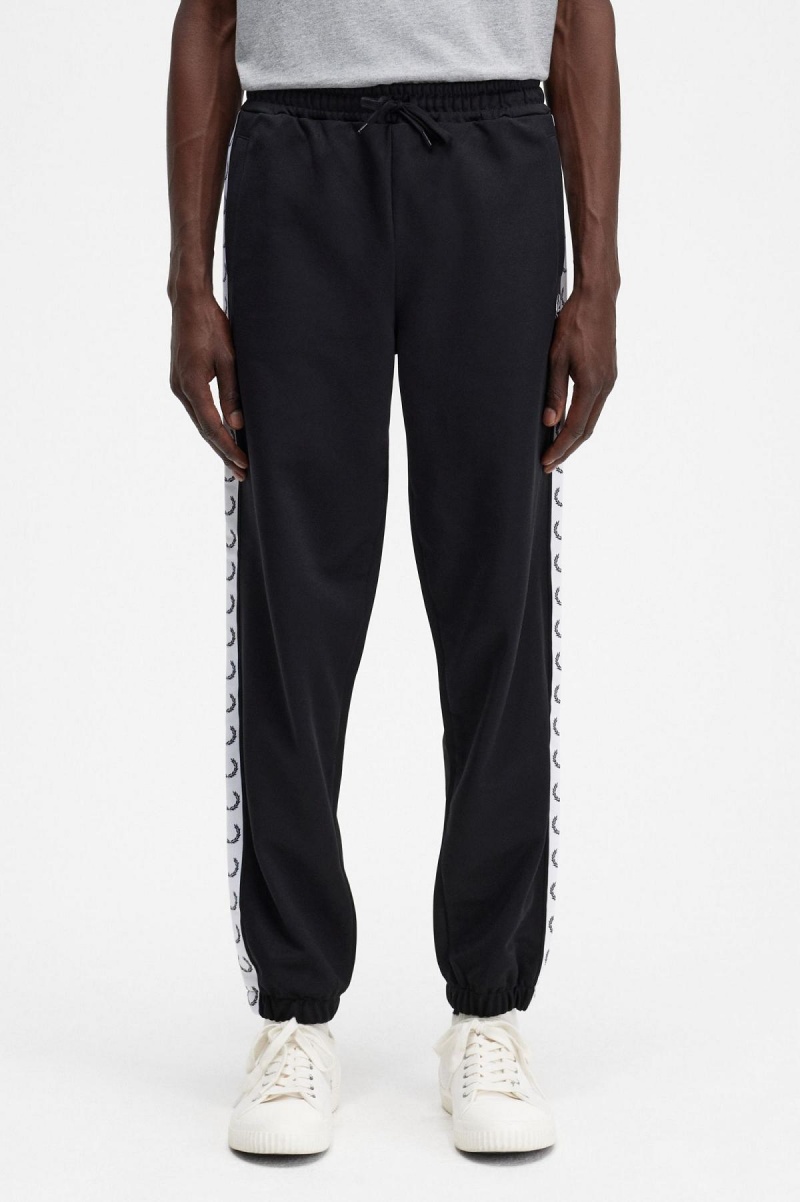 Fred Perry Taped Track Pant Långbyxor Herr Svarta | SEQAV16395