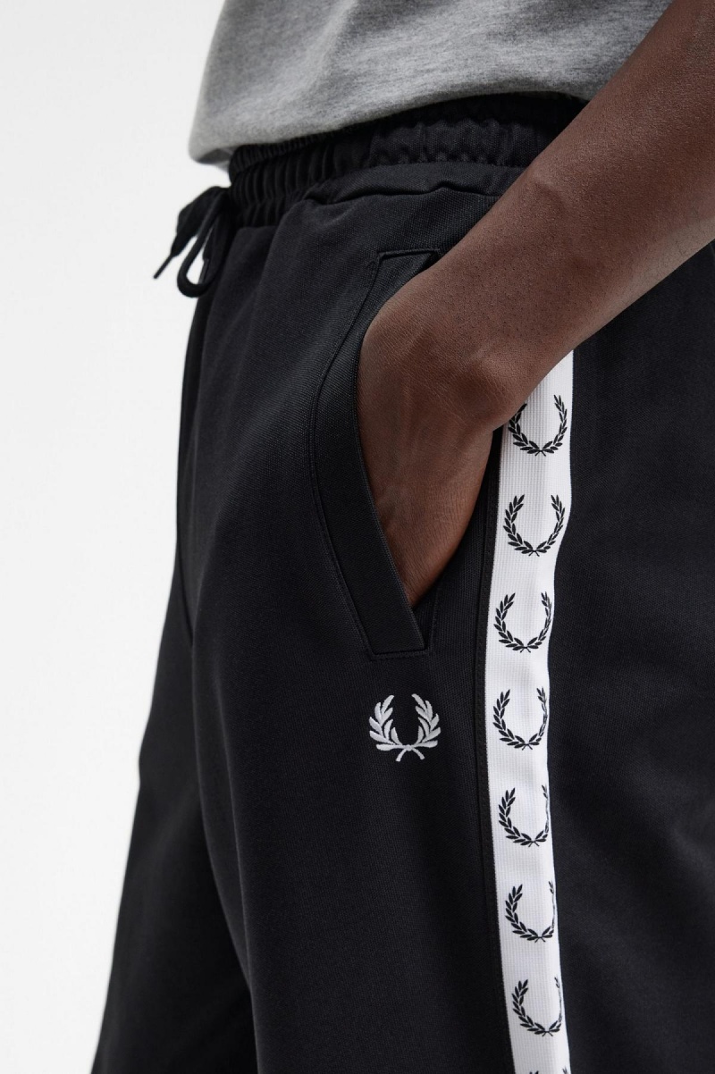 Fred Perry Taped Track Pant Långbyxor Herr Svarta | SEQAV16395