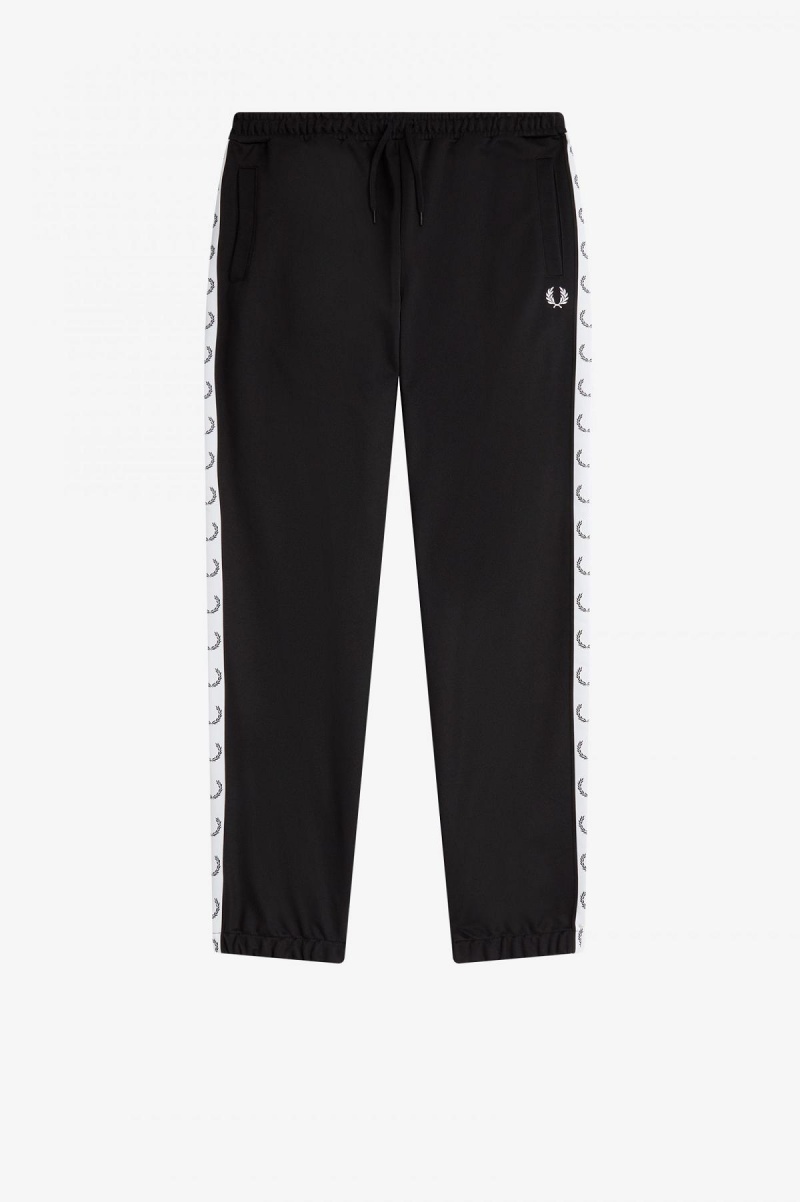 Fred Perry Taped Track Pant Långbyxor Herr Svarta | SEQAV16395