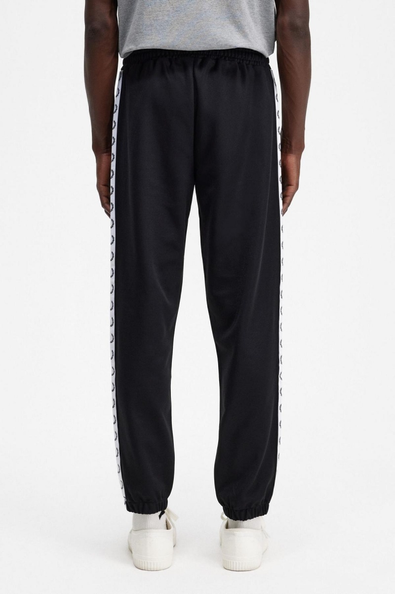 Fred Perry Taped Track Pant Träningsoverall Herr Svarta | SECIF74820