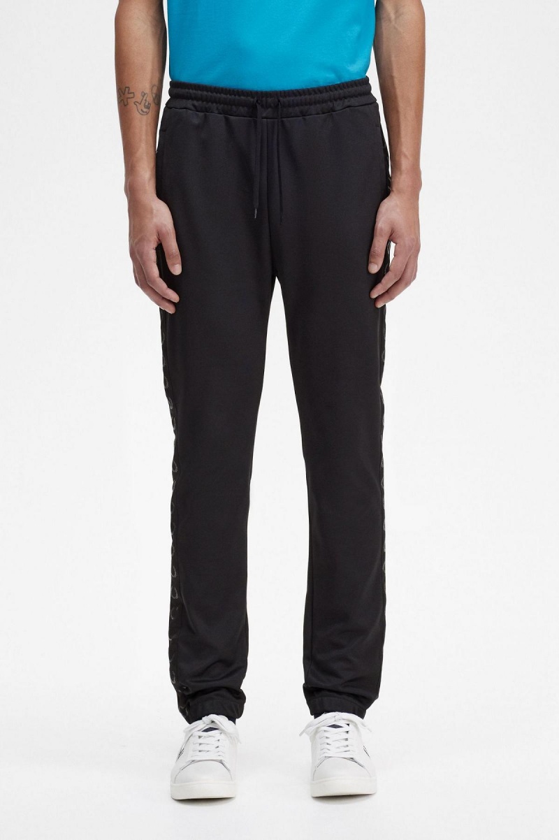 Fred Perry Taped Track Pants Långbyxor Herr Svarta Svarta | BSESD93189