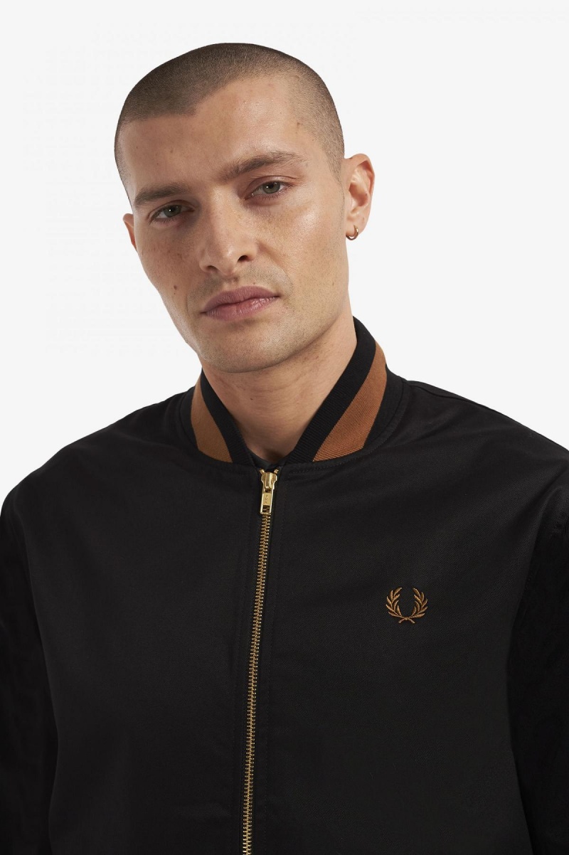 Fred Perry Tennis Bomber Rockar Herr Svarta | SEJKU52412