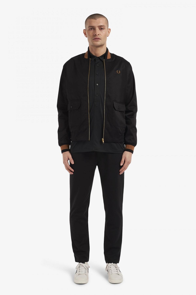 Fred Perry Tennis Bomber Rockar Herr Svarta | SEJKU52412