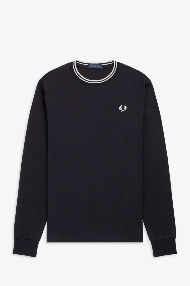 Fred Perry Twin Tipped T-shirt Herr Svarta | SEICD34398