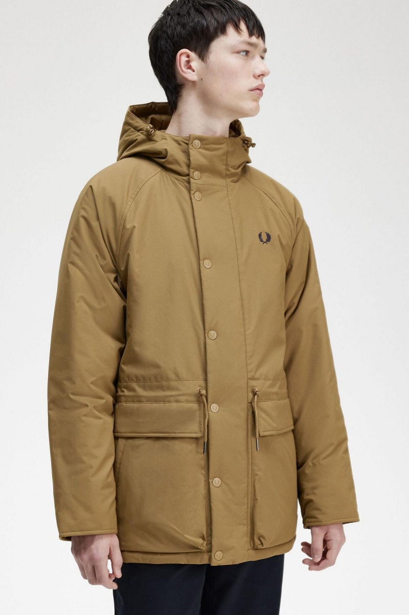 Fred Perry Vadderad Zip Through Rockar Herr Shaded Stone | SEJBT53168