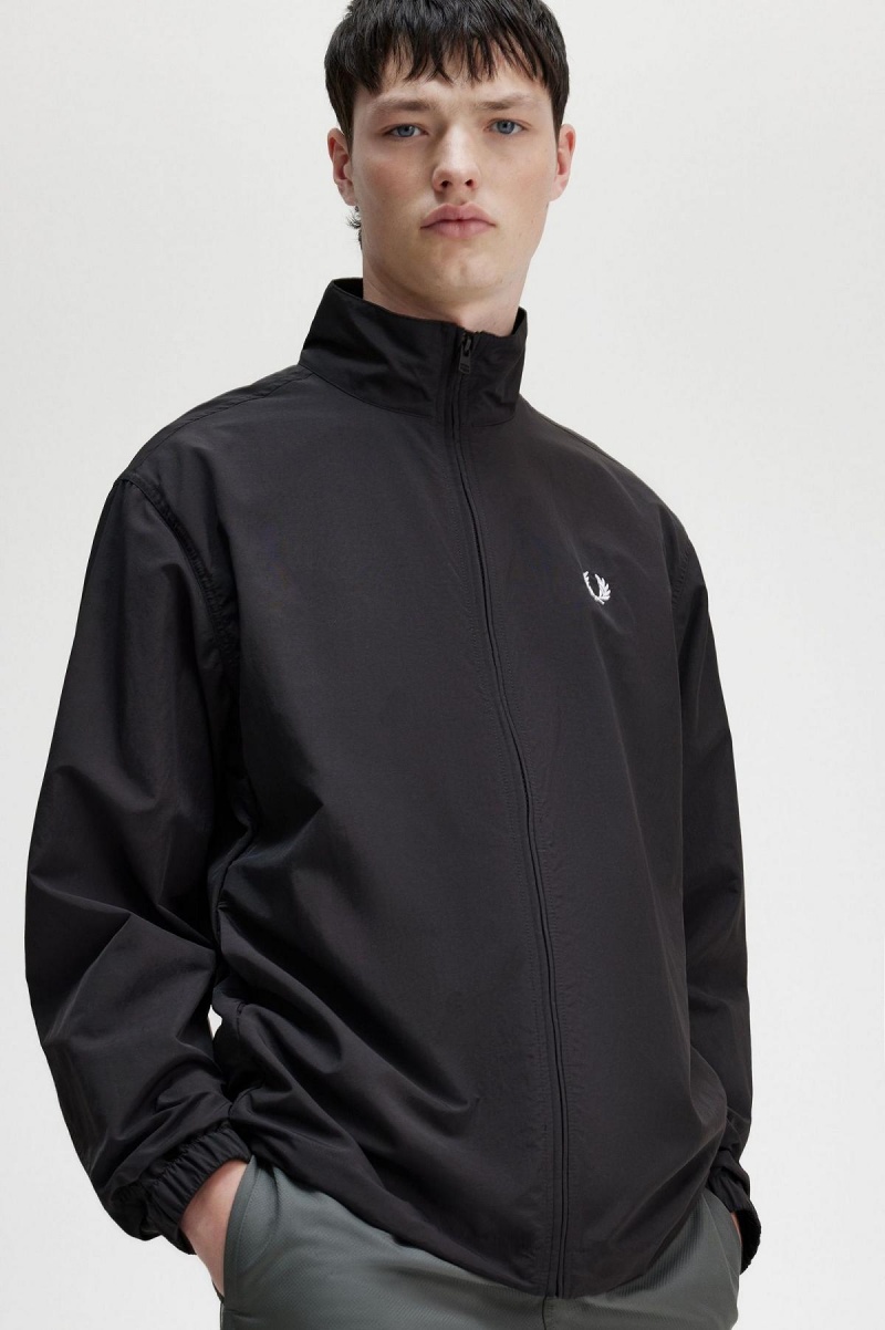 Fred Perry Woven Track Rockar Herr Svarta | ASEWC64276